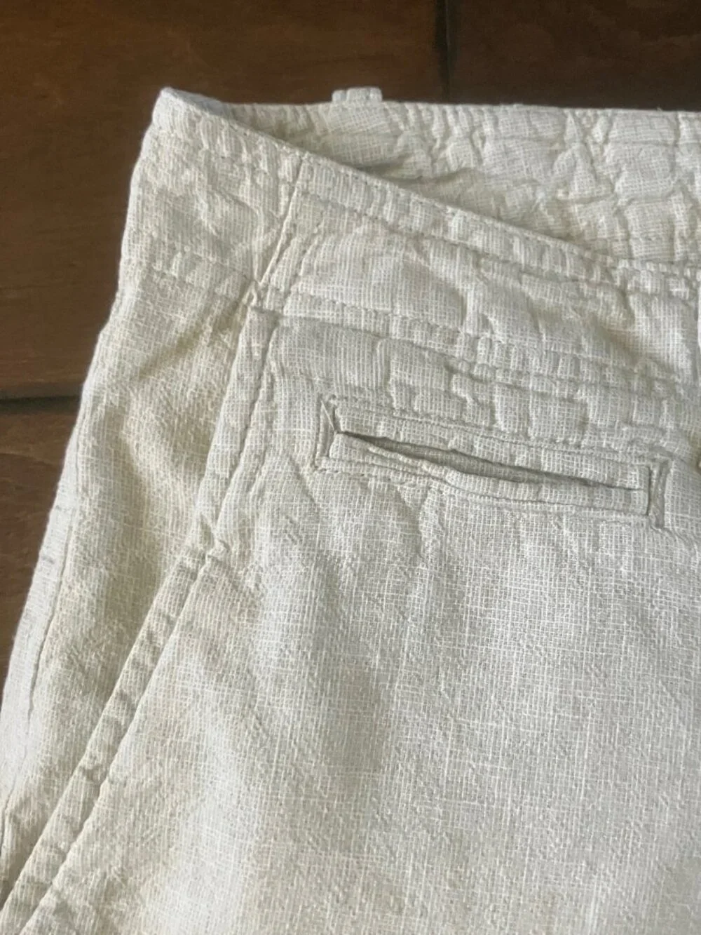 14th & Union Linen 8in Shorts - Slim Fit Men's Size 30 - Navy & Tan
